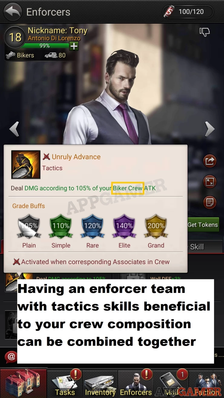 Combine Enforcer Teams with specific Crew bonuses
