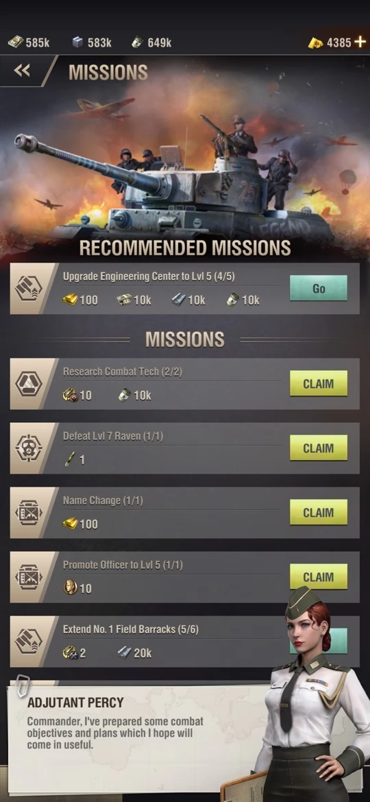 Complete Missions for Rewards