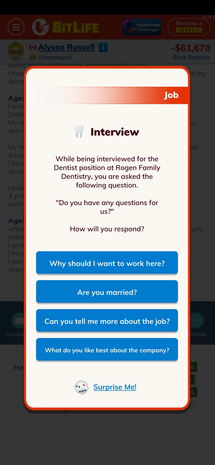 Dentist Job Interview