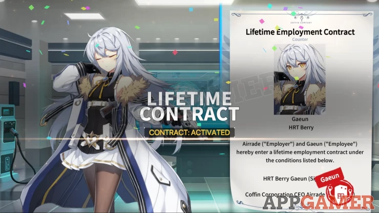 Counter Side Lifetime Contract