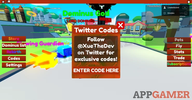 How to Enter Dominus Lifting Simulator Codes