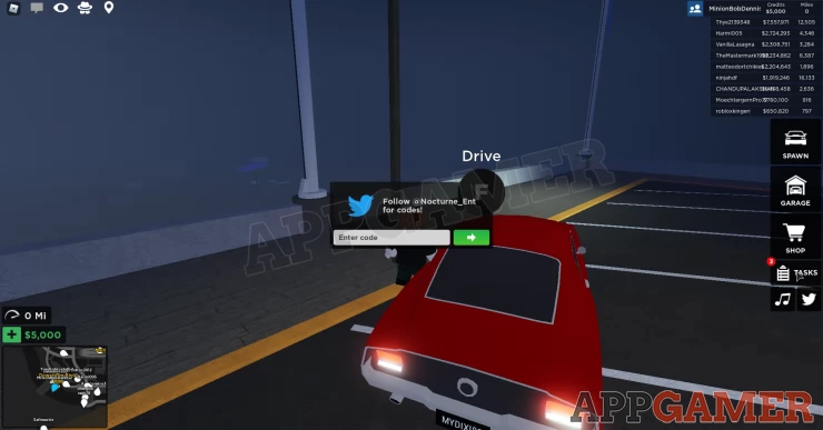 How to Enter Driving Simulator Codes
