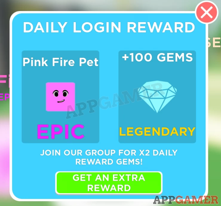Grab your daily reward and join their group for double rewards