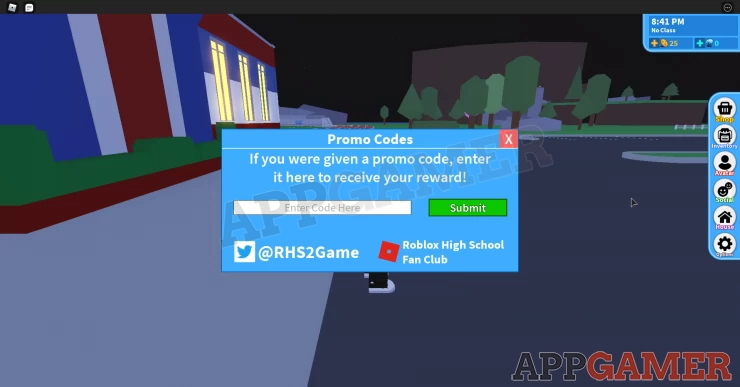 How to Enter High School 2 Codes