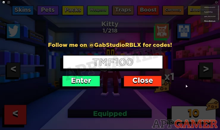 How to Redeem the codes in Kitty