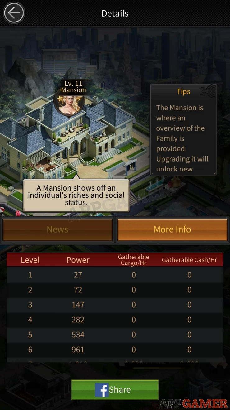 Mafia City Mansion Upgrade Preview