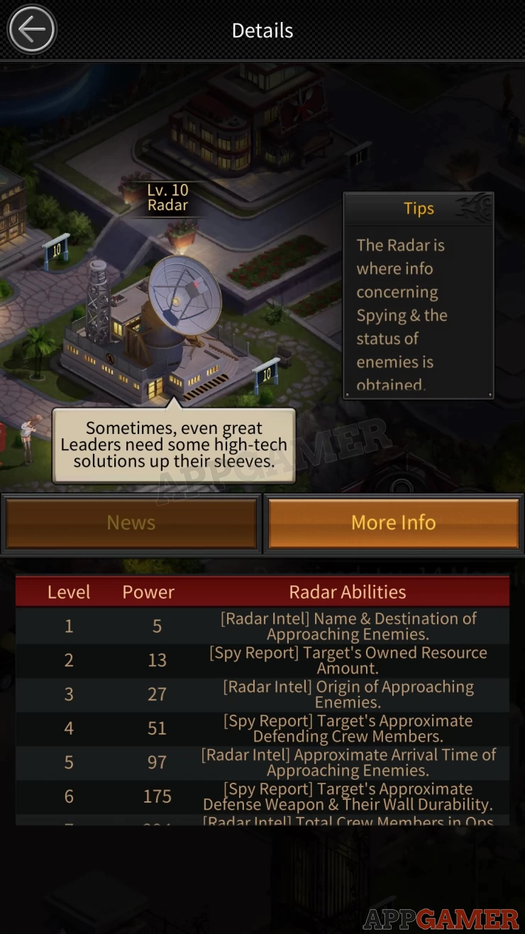 Mafia City Radar Upgrade Preview