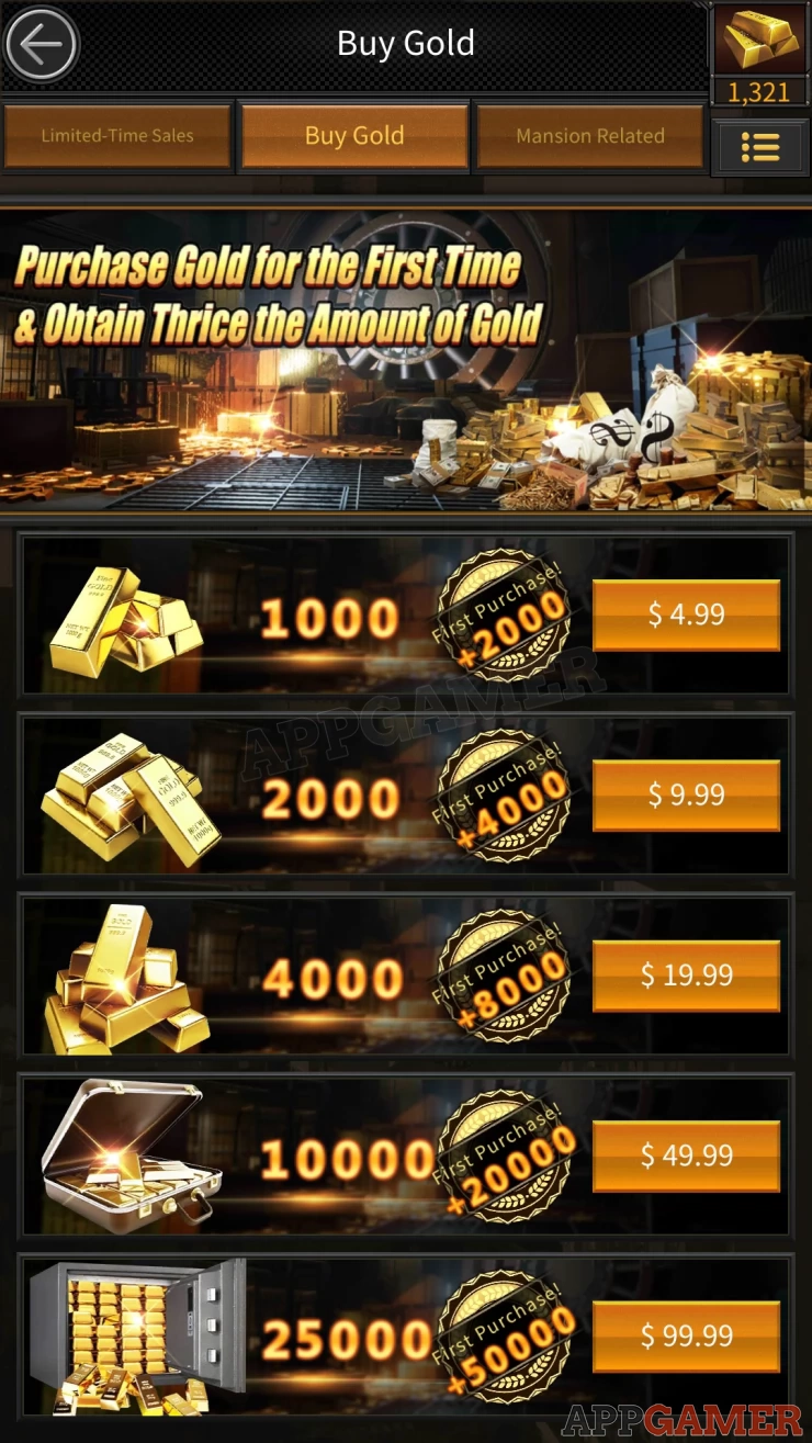 Gold Packages