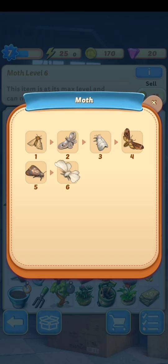 A level 6 lamp will give moths