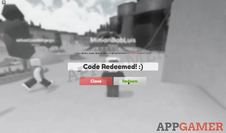 If the code works you'll see 'Code Redeemed'