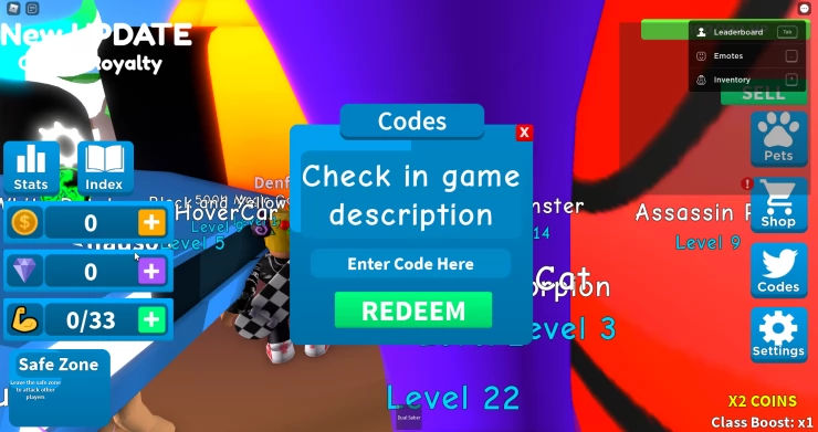 Saber Master X Code Entry Screen