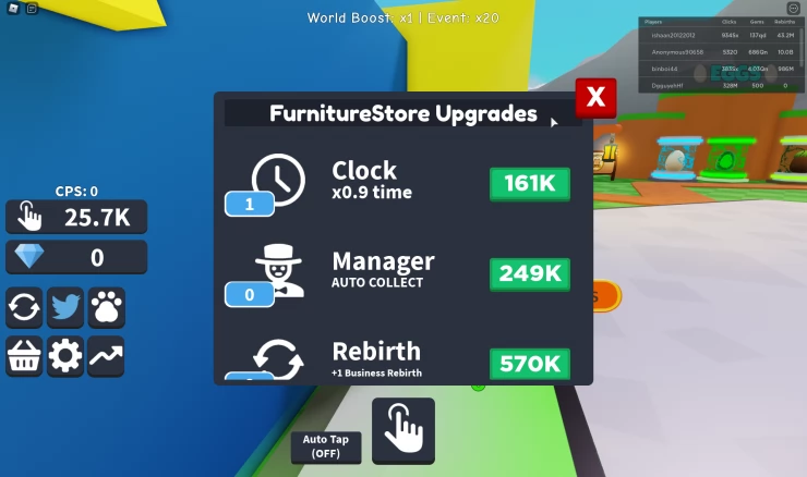 Use Your Free Taps for New Stores and Upgrades