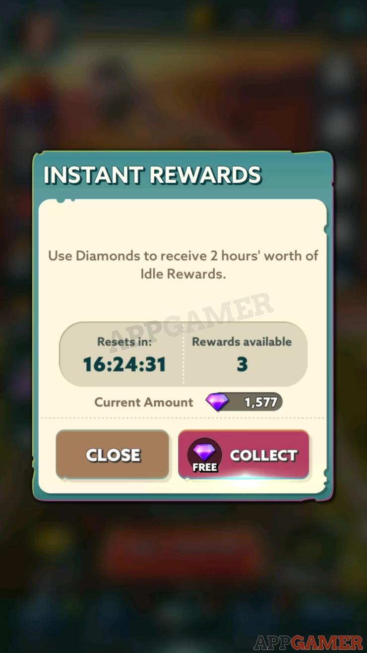 Claim for free and then use Diamonds up to two times