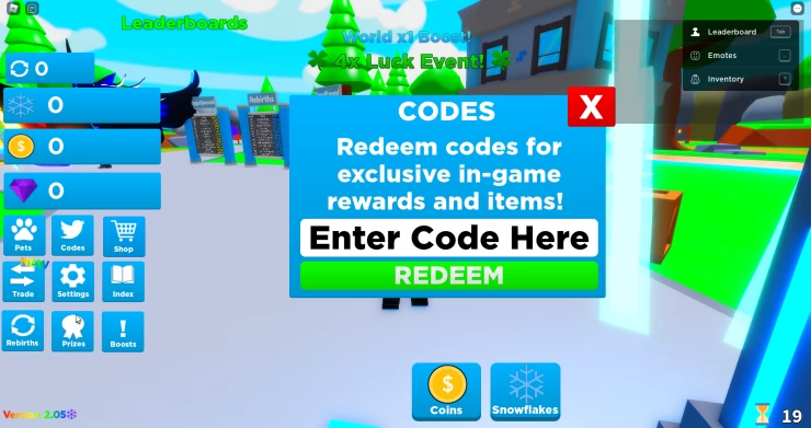 Vibe Clickers Simulator Code Entry