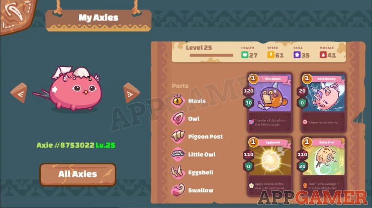 Axie Parts and Abilities