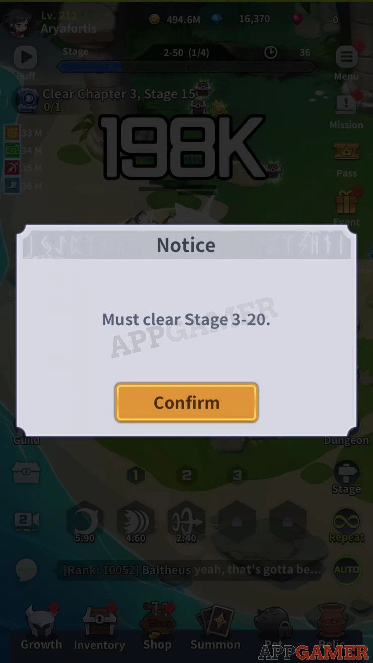 Features that you cannot access will be provided with a message letting you know which stage you must unlock