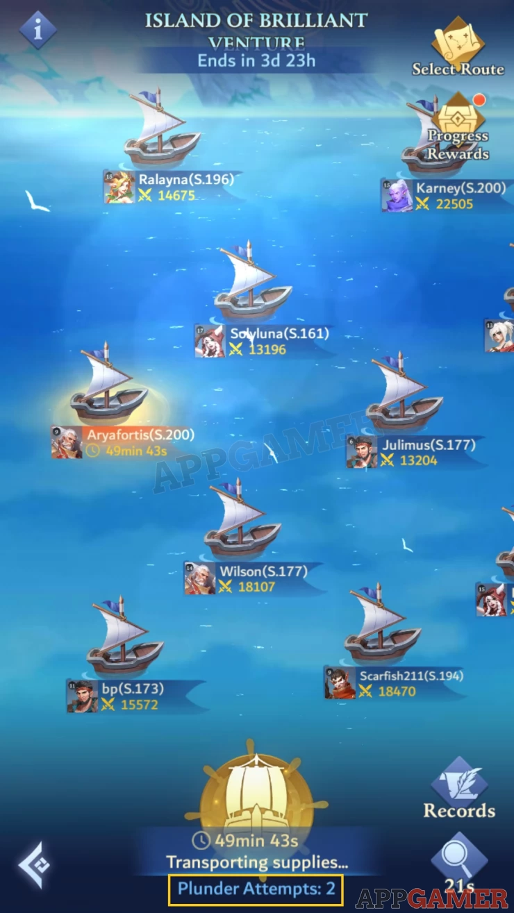 Fight the Ships of other players in order to Plunder them