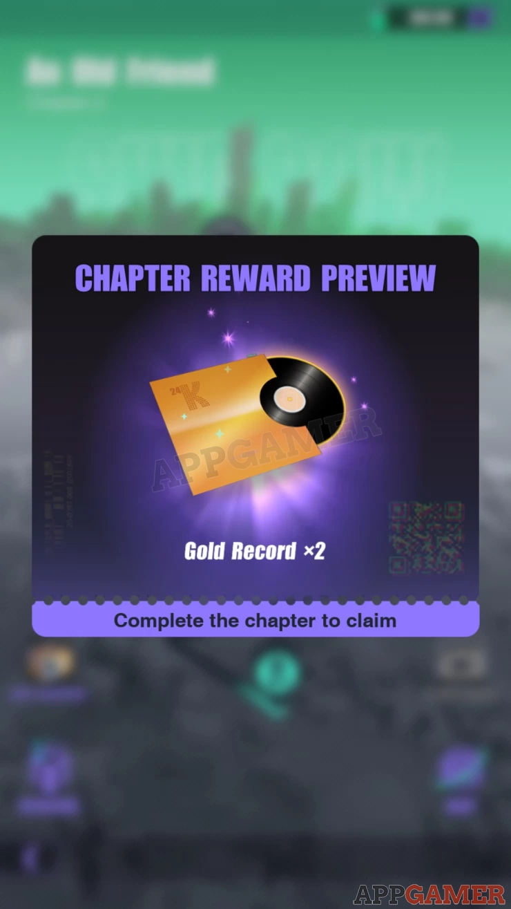 Completing all stages in a given chapter will let you claim your Chapter Rewards. Tap on the “Reward” button on the lower-left side to preview the item you’ll be able to claim.