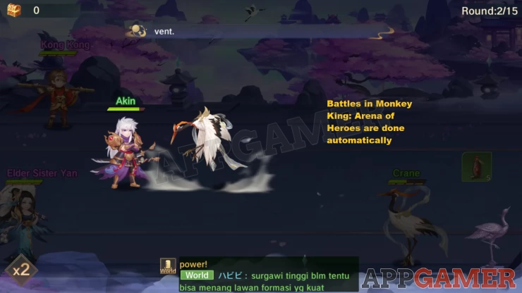 Monkey King: Arena of Heroes has simple gameplay that’s done automatically