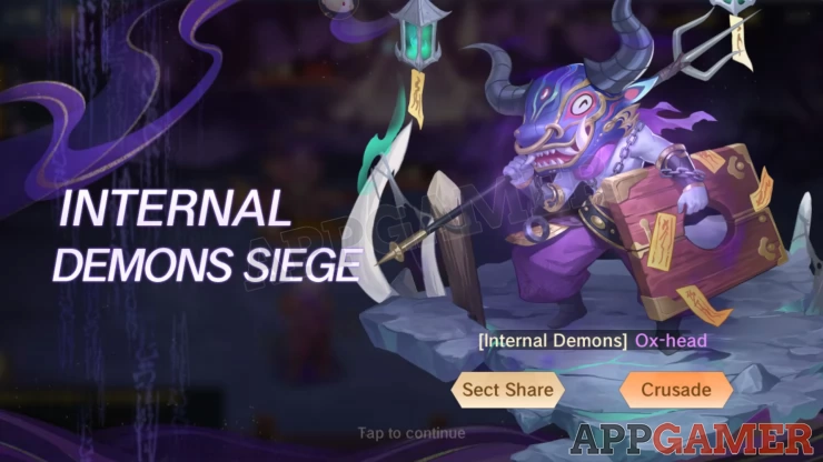 Internal Demons can appear during your adventure, this will let you fight enemies with higher HP