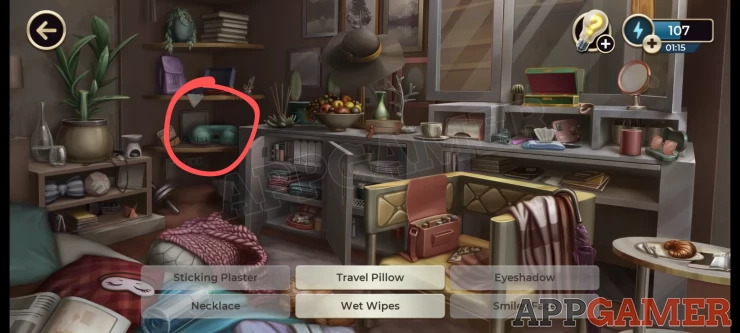 Find the White Sheets in Portia's Suite