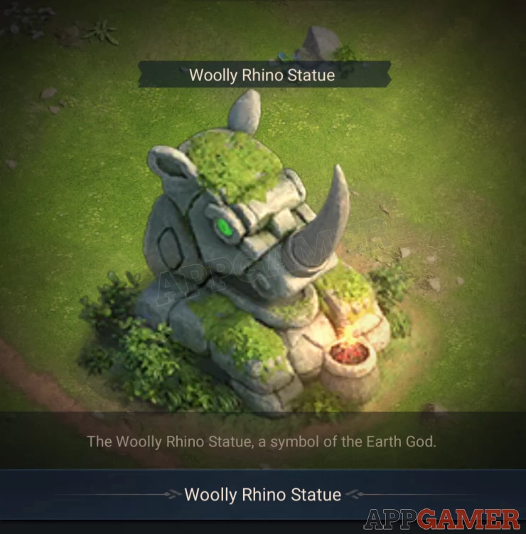 Woolly Rhino Statue