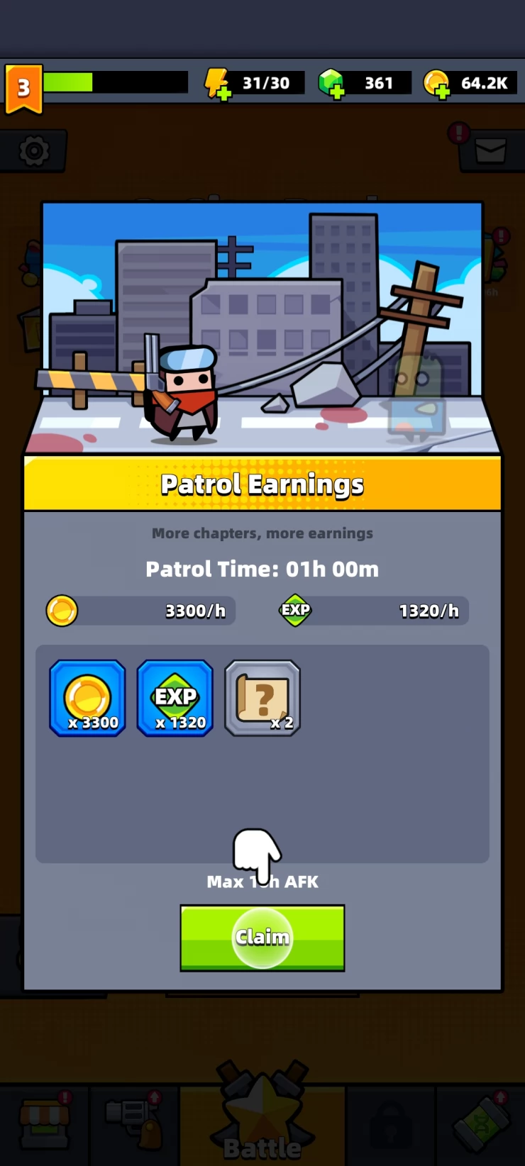 Patrol - AFK Rewards