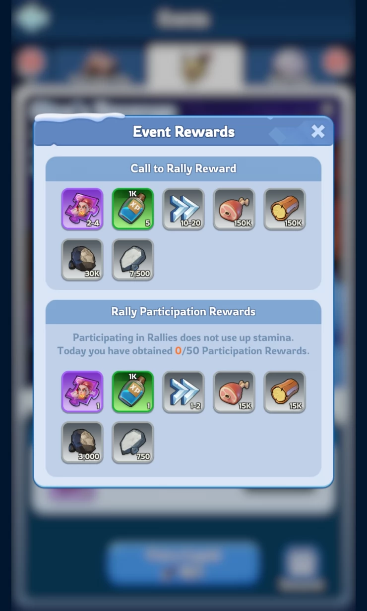 Event Rewards