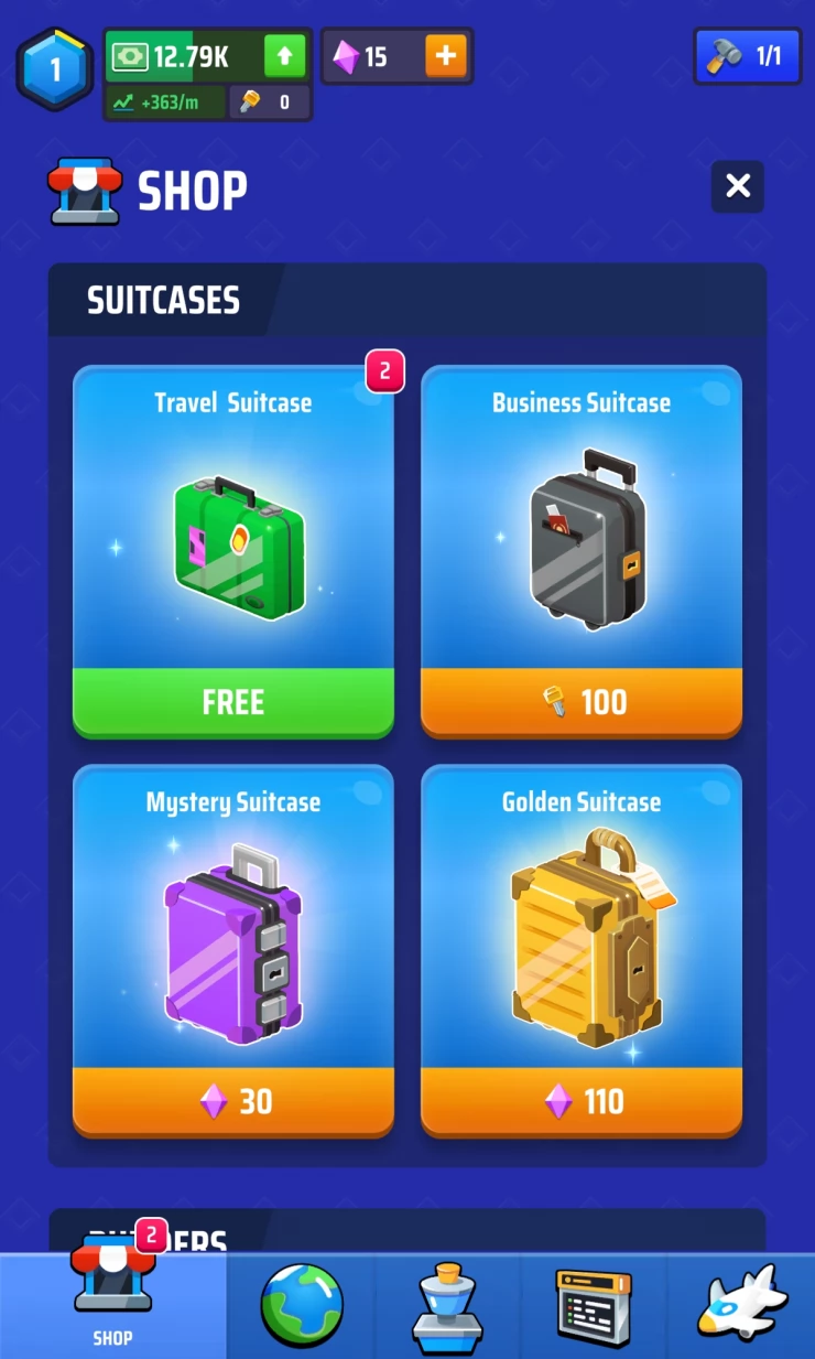 Free Suitcase and some to buy