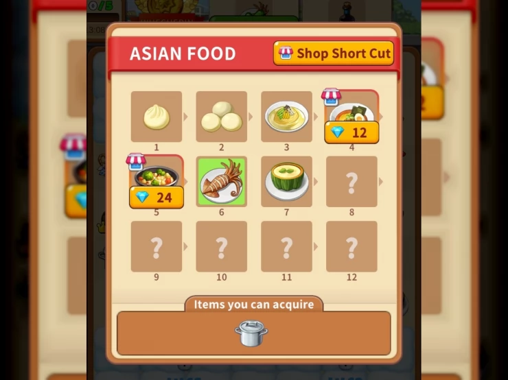 Asian Food Items