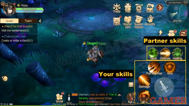 Skills can be used to provide different effects in battle