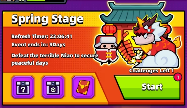 Spring Stage - Look for it in Daily Events