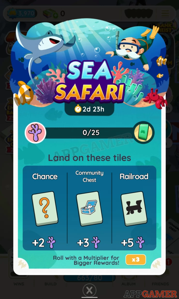 Monopoly GO Sea Safari Milestones - All Rewards and Tasks 