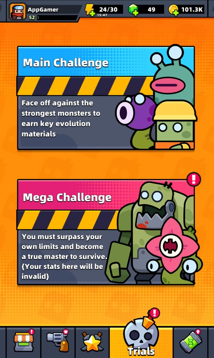 Mega Challenge Levels