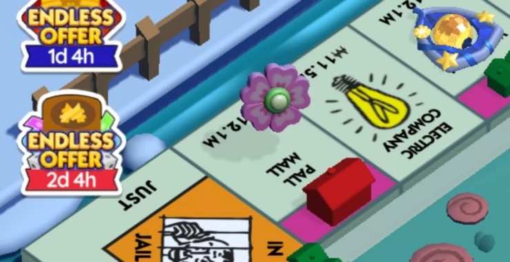 Flower icon on the game board