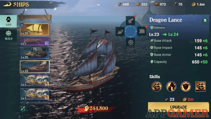Ships and Ship Building in Sea of Conquest