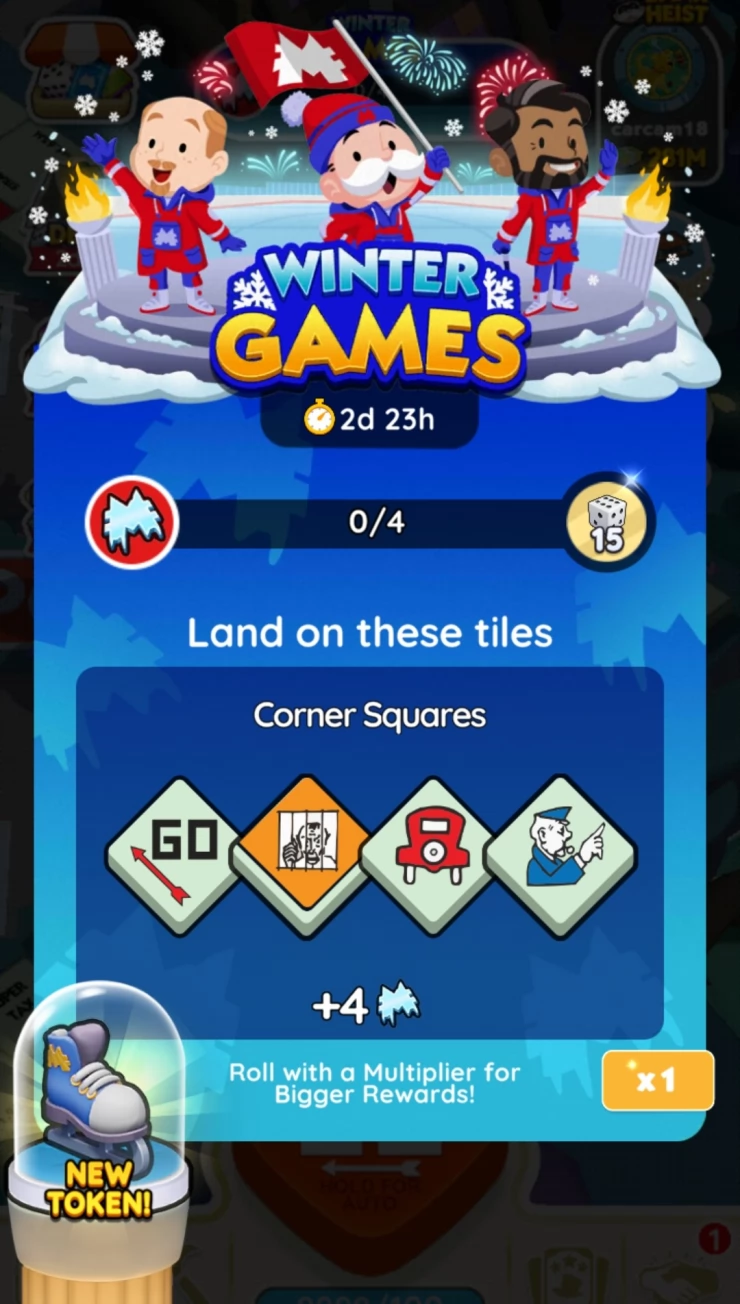 Monopoly Go All Winter Games Event Rewards