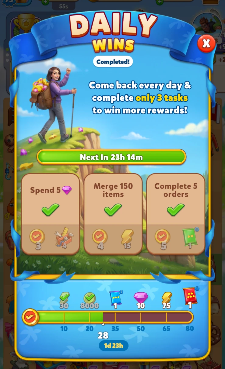 Complete Daily Tasks