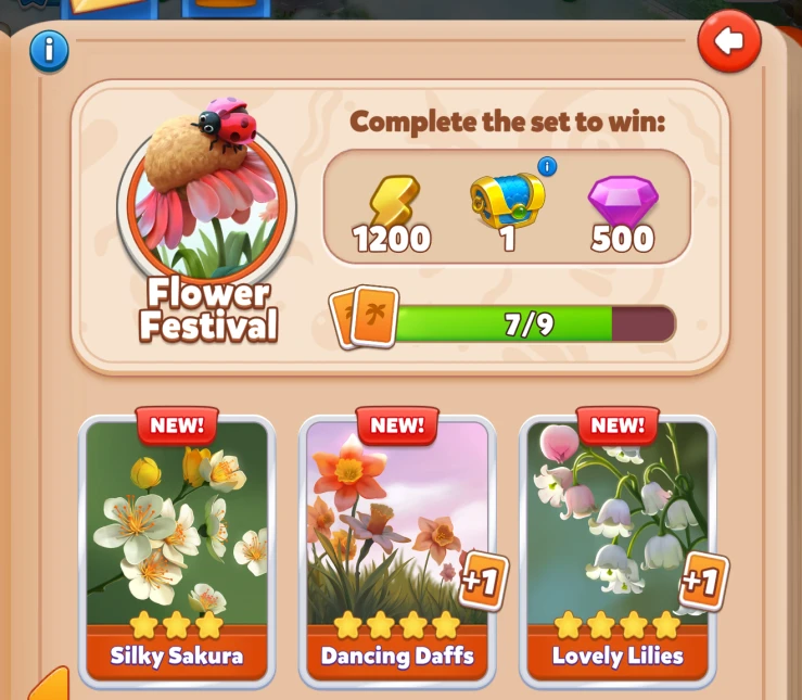 Set Completion Rewards