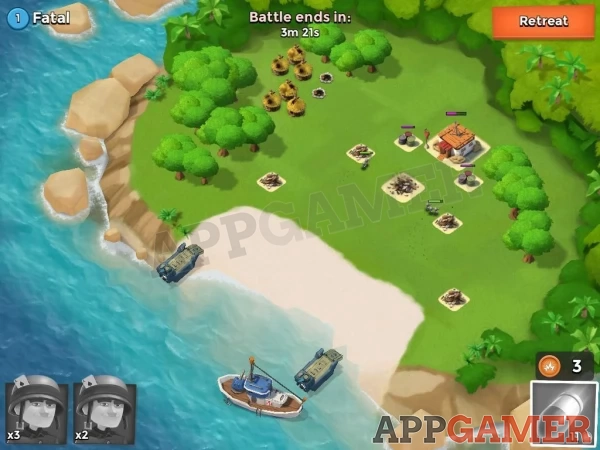 You need to defend your own island while attacking others in Boom Beach