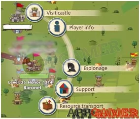 Visiting castle & Player info