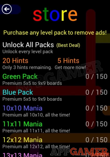 Some of the packs to buy
