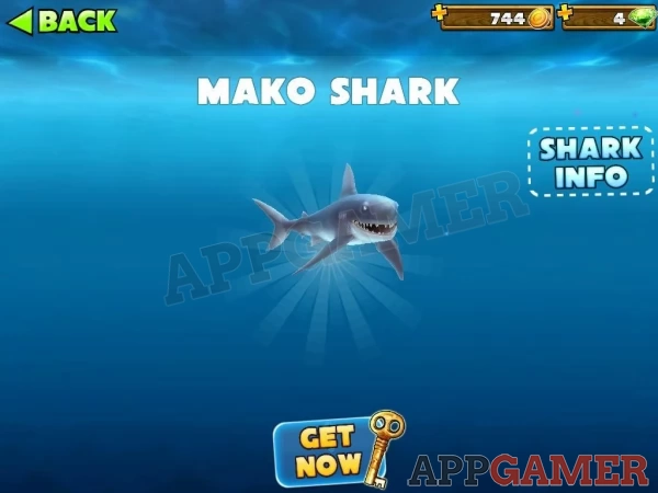 You can unlock additional sharks to give a fresh feel to the game
