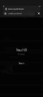 Vault 8 - Dinner